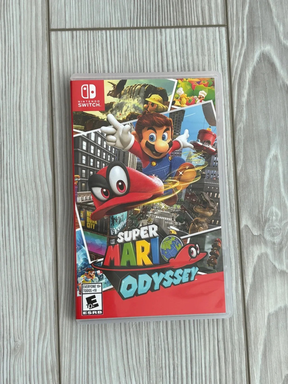 Nintendo Switch V2 HAC-001(-01) Console Bundle Mario Odyssey WarioWare Dock Case